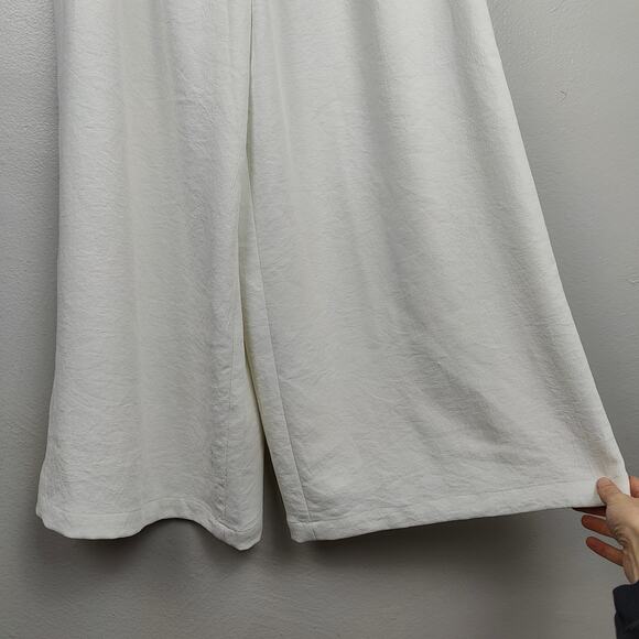 Rachel Comey Monterey Pants Womens 2 White Pull On Wide Leg Crepe Relaxed Preppy - Picture 6 of 12